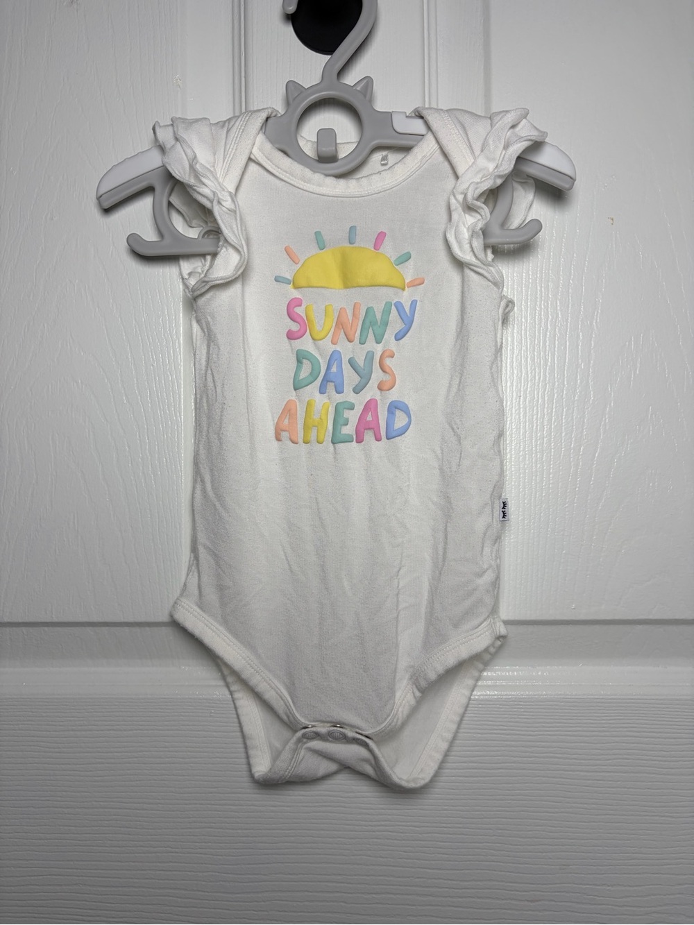 Little Sleepies Sunny Days Ahead Bamboo Ruffle Bodysuit 3-6M